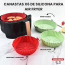 PACK DE 6 CANASTAS DE SILICONA PARA AIR FRYER + ENVÍO GRATIS Cocina Tienda Núcleo 